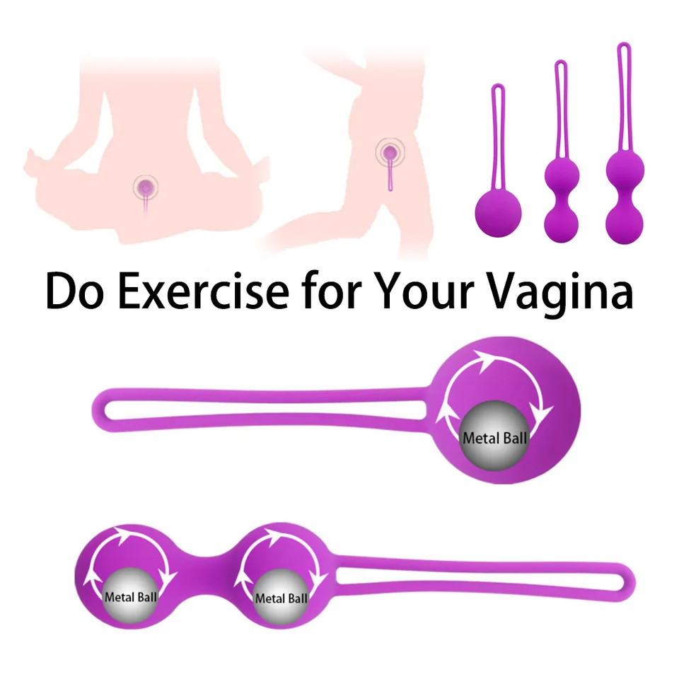 Utiahnite ben wa vagínu svalového trénera Kegel vaginálne gule sexy tovar Vibrátor sexuálne hračky pre ženy dospelých 18 ženských sexidov obchod