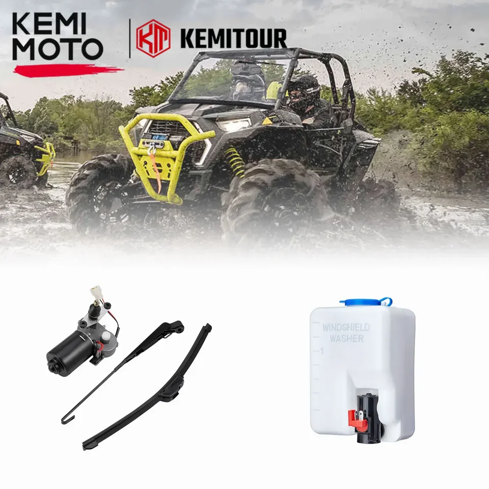 UTV čelná skrinka Washer Reservoir s 12V súpravou na stierač čelného skla kompatibilná s Polaris RZR Ranger pre Can-Am Maverick X3