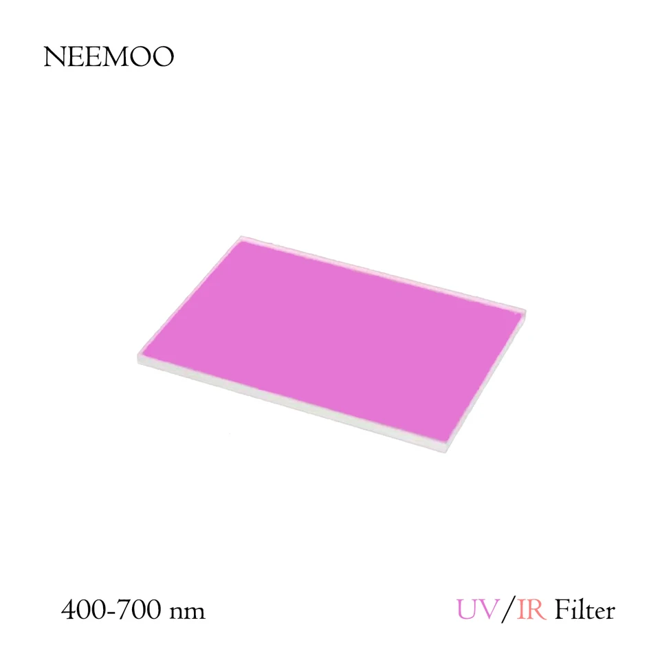 UV/ir-cut filter 400nm-700nm obdĺžnik = 34,6 mm x 21,6 mm hrubý-0,55 mm/0,7 mm/1,1 mm pre astronomickú fotografiu Nikon D5300