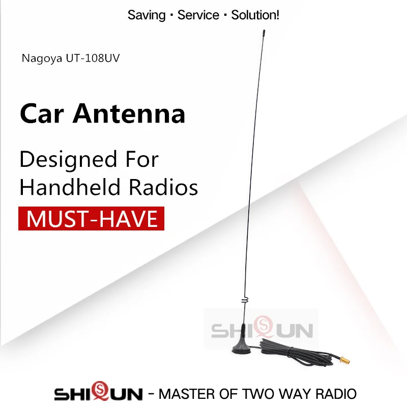 UV-K5 Walkie Talkie Mobile Car Anténa UT-108UV Baofeng Radio UV-13 UV-16 PRO UV-9R plus UV-5R UV-S9 Aerial Quansheng UVK6