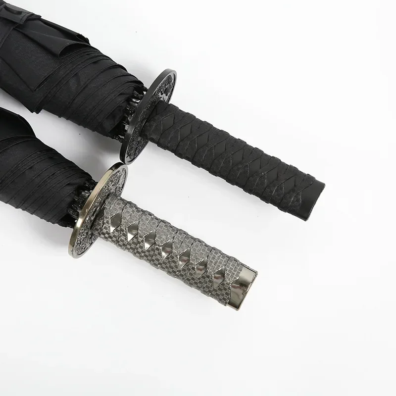 UV paraguas dáždniky meč dáždnik slnečné slnko vonkajšie silné dažďové manuály cestovanie 8 vetru samurai pánsky obchod Rids Anime