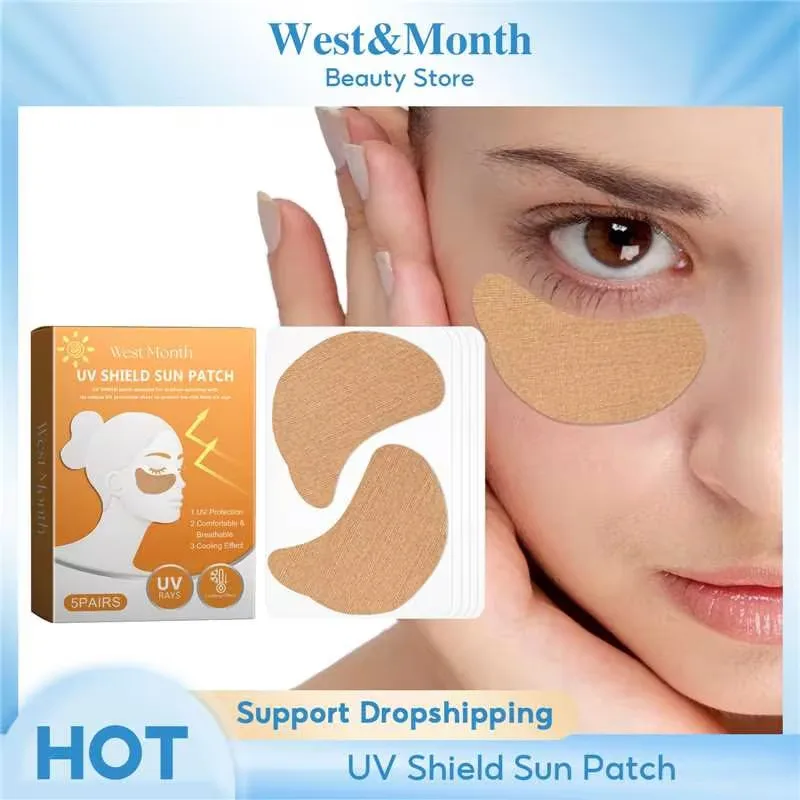 UV Shield Sun Patch Znížte ultrafialové lúče Znižujú opaľovanie osviežujúce opravy Oprava odpaľovania vonkajšia ochrana opaľovacích krémov