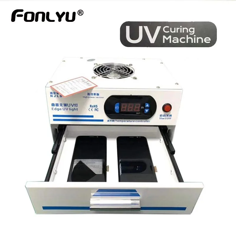 UV svetlo 1000W LED LED LED svetlo LED pre Samsung Edge Oprava obrazovky mobilného telefónu Ultrafialová lampa pre LCD OCA laminovanie