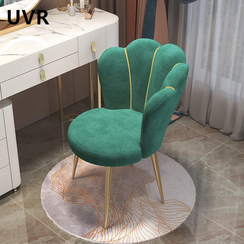 UVR Vysoko kvalitná márnosť stolička Domáca spálňa make -up operadlá stolica Svetlo luxusná obývacia izba kuchyňa stoličky na nechty Kadici Nábytok