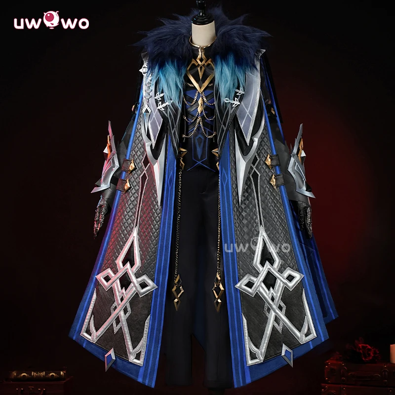Uwowo Collab Series: Capitano Cosplay Game Genshin Impact Fatui Harbingers Il Capitan Cosplay kostým Nový outfit Halloween cos