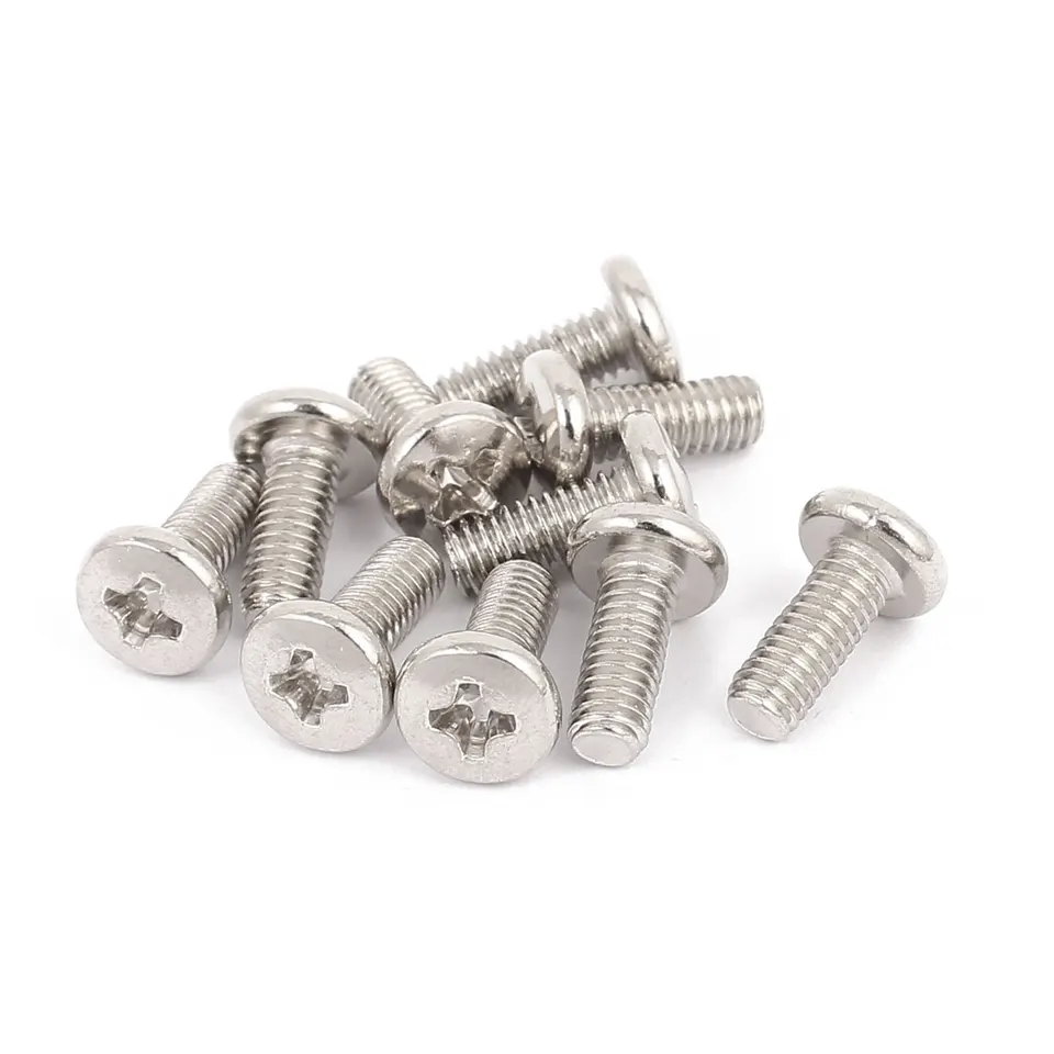 UxCell 10ks/50ks M4 x 10 mm z nehrdzavejúcej ocele Phillips Head Screw TV počítač LCD monitor Montážna skrutka
