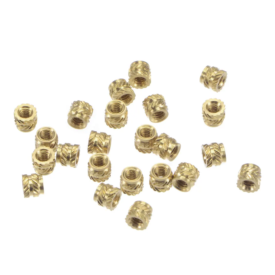 UxCell 60 ks knsenované vložky vložky, m2 x 3 mm (l) x 3,5 mm (OD) Sada mosadznej sortimentu žien