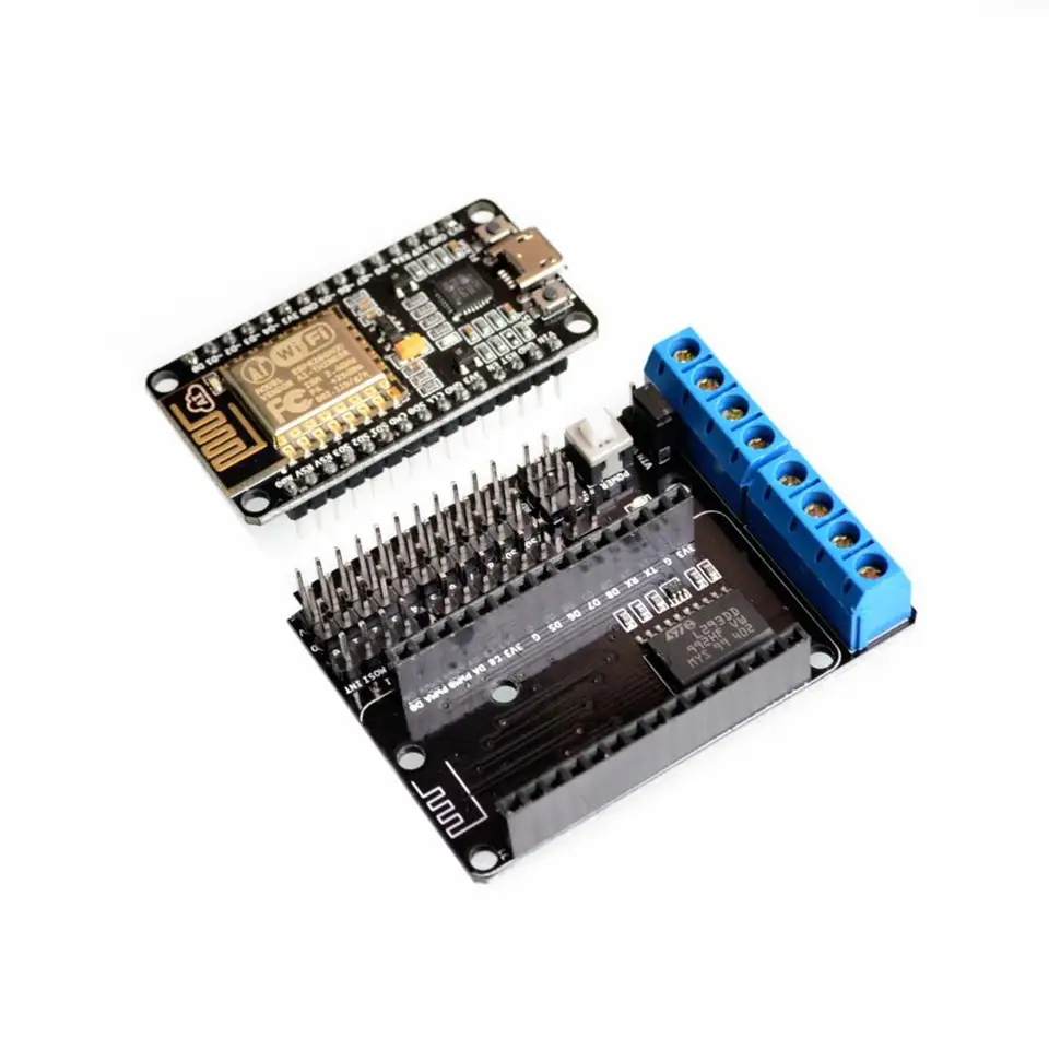 Uzol MCU Vývojová súprava Nodemcu + Motor Shield ESP WIFI ESP8266 ESP-12E DIY RC Hračka diaľkového ovládania LUA IOT SMART CAR ESP12E