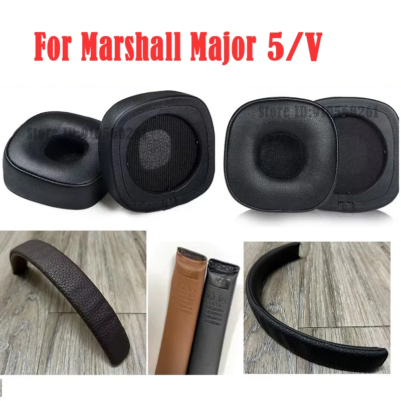 Ušové vankúšiky major5 pre Marshall Major V Major 5 slúchadlá náhradné uši vankúš na uši uši uši uši uši vankúš na čelo kože