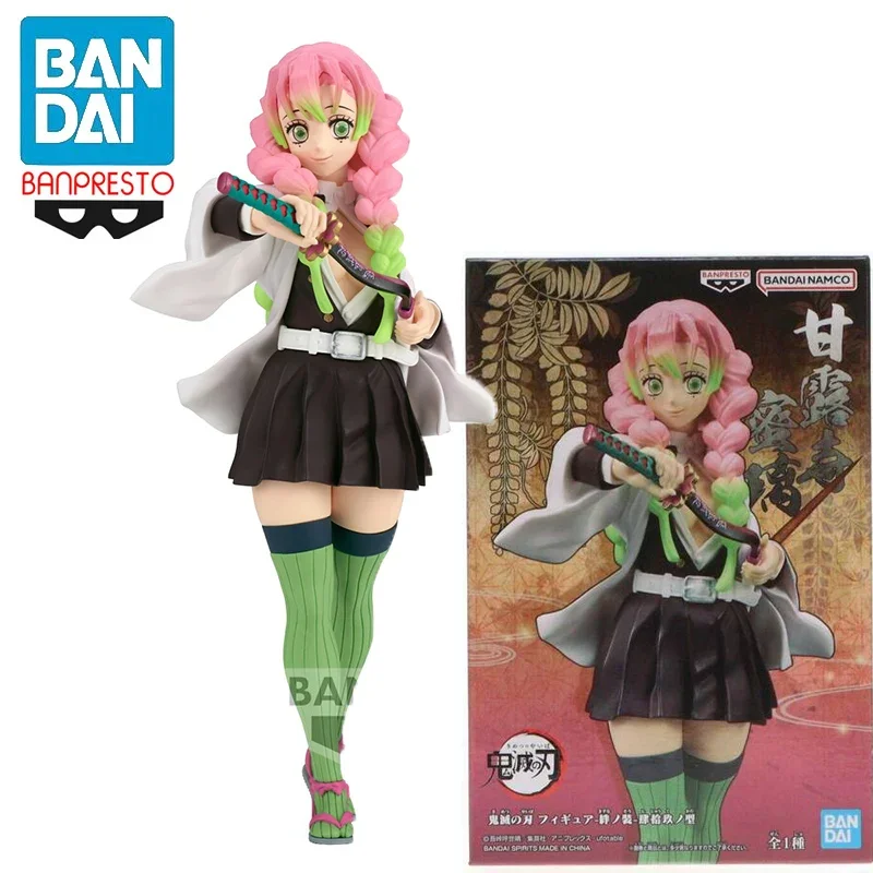 V akciách Banpresto Demon Slayer Vol.49 Kanroji Mitsuri 16cm PVC Anime Action Figures Model Collection Collection