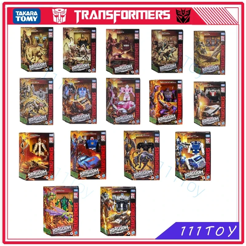 V akciách Transformers Toy War for Cybertron Trilogy Kingdom WFC-K4 ~ K34 Scorponok Anime Robot Hračky akcie akcie figúrky darčekových koníčkov