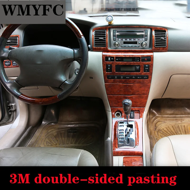 V interiéri vozidla v ľavom pohybe Repit Central Console Dashboard Tink Automatické štýly Automatické príslušenstvo pre Toyota Corolla 2000-2006