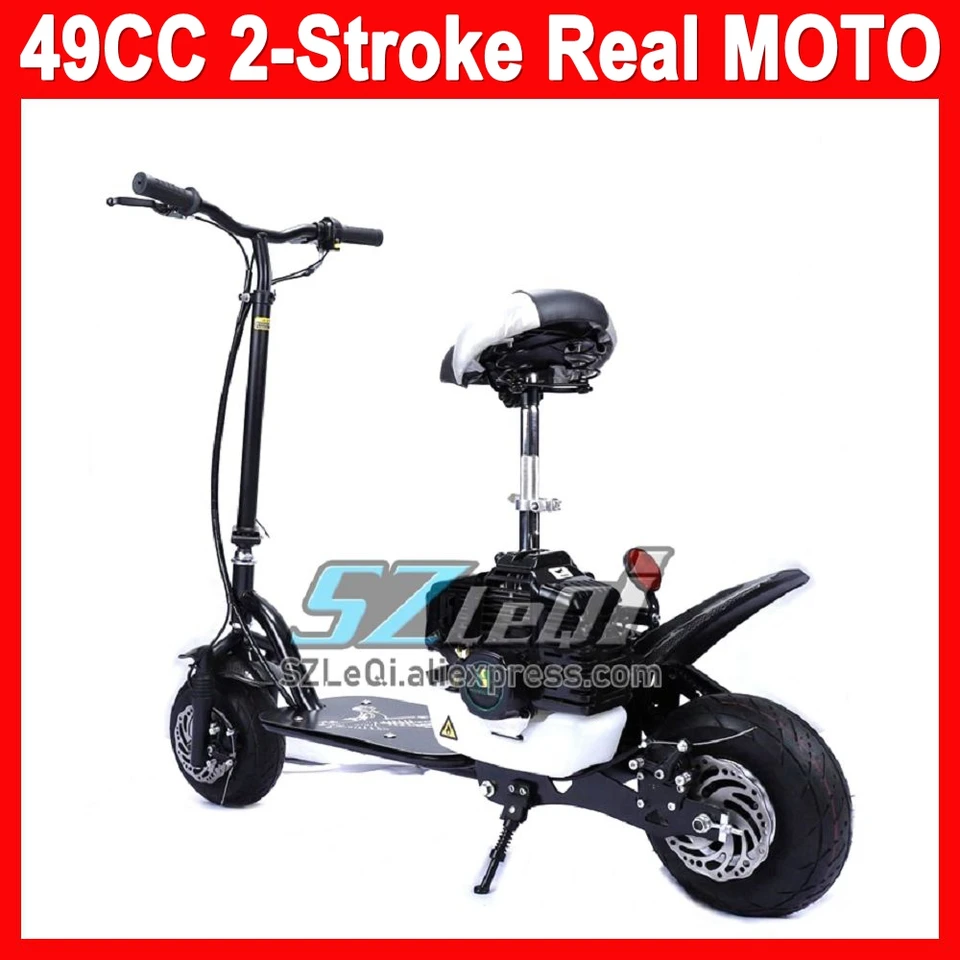 V predaji 49cc 2 -Strokový benzínové skútre módy Men ženy 50 ccm Racing Moto Bike Distoge Promotion Gas Dospelý motocykel pre dospelých