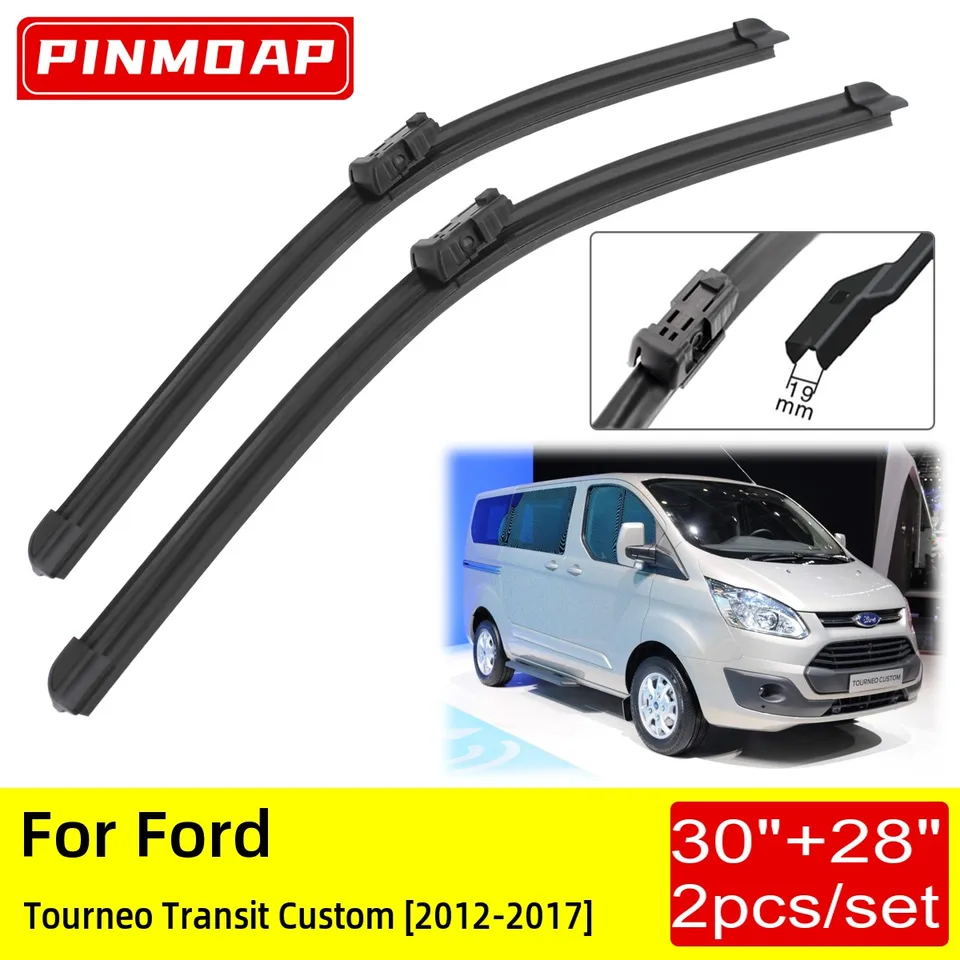 V prípade Ford Tourneo Transit Custom 2012 2013 2014 2015 2016 2017 2017 Front Wiper Blades štetcov Cutter Accessories