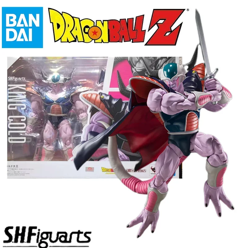 V skladbe Bandai Shfiguarts Shf Dragon Ball Z King Cold Model Kit Anime Action Fighter Fight Fight Model Toy Gift pre deti