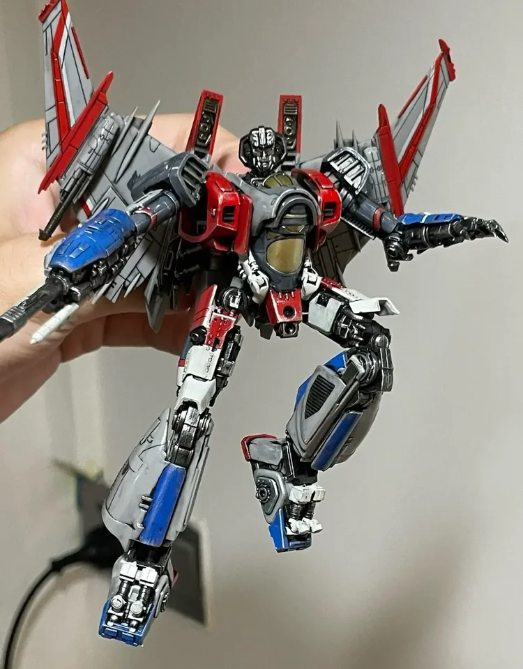 V skladbe Troleter Smart Kit SK08 TF6 Starscream lepidla bez hnuteľného montážneho modelu Robot Model Action Dolls Darče