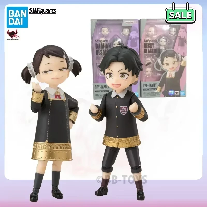 V sklade BB Original Bandai SHF Spy × Family Damian Desmond Anime Postava modelka Becky Blackbell Action Figura Birthday Darček