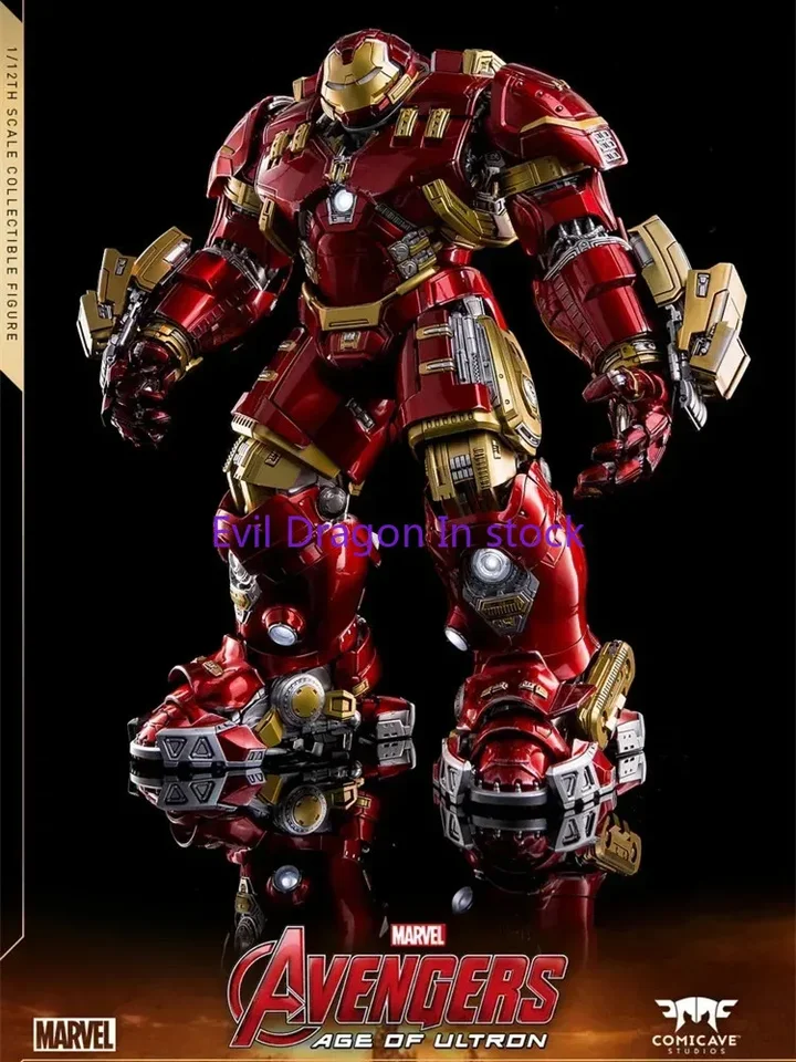 V sklade Comicave Marvel Avengers Iron Man Mk44 Hulkbuster Anime akčná figúrka zliatiny Model hračky vianočný darček