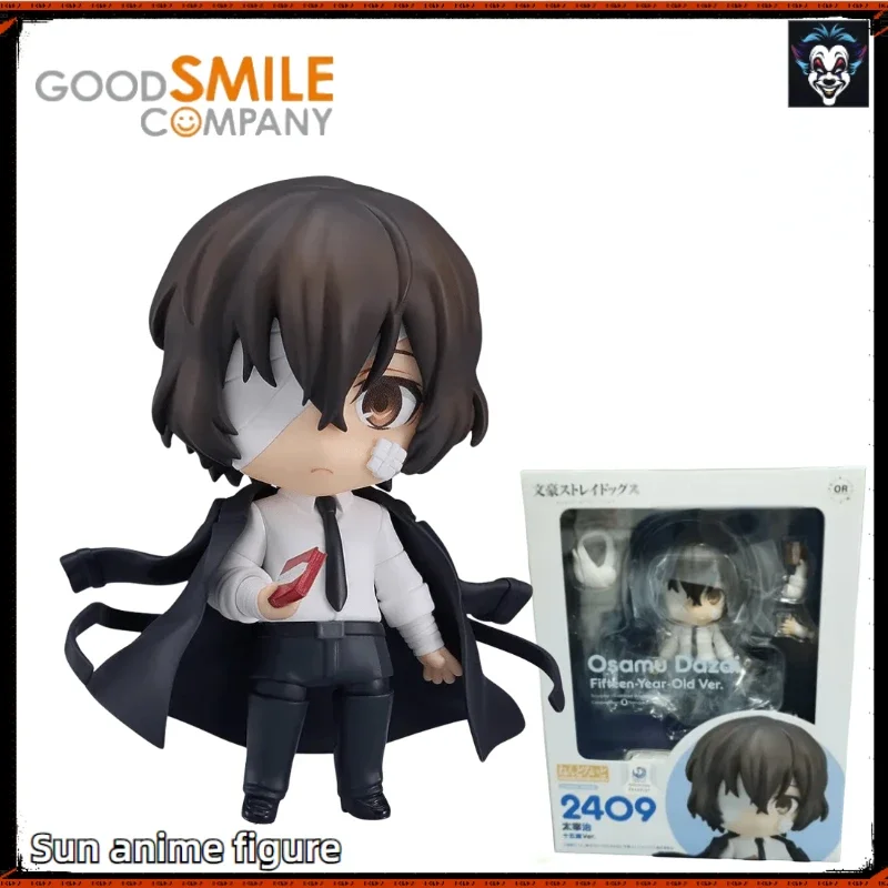 V sklade GSC Original Nendoroid Bungo Stray Dogs Osamu Dazai 2409 Akčný figúrku modelu hračky Darček darček jeden kus