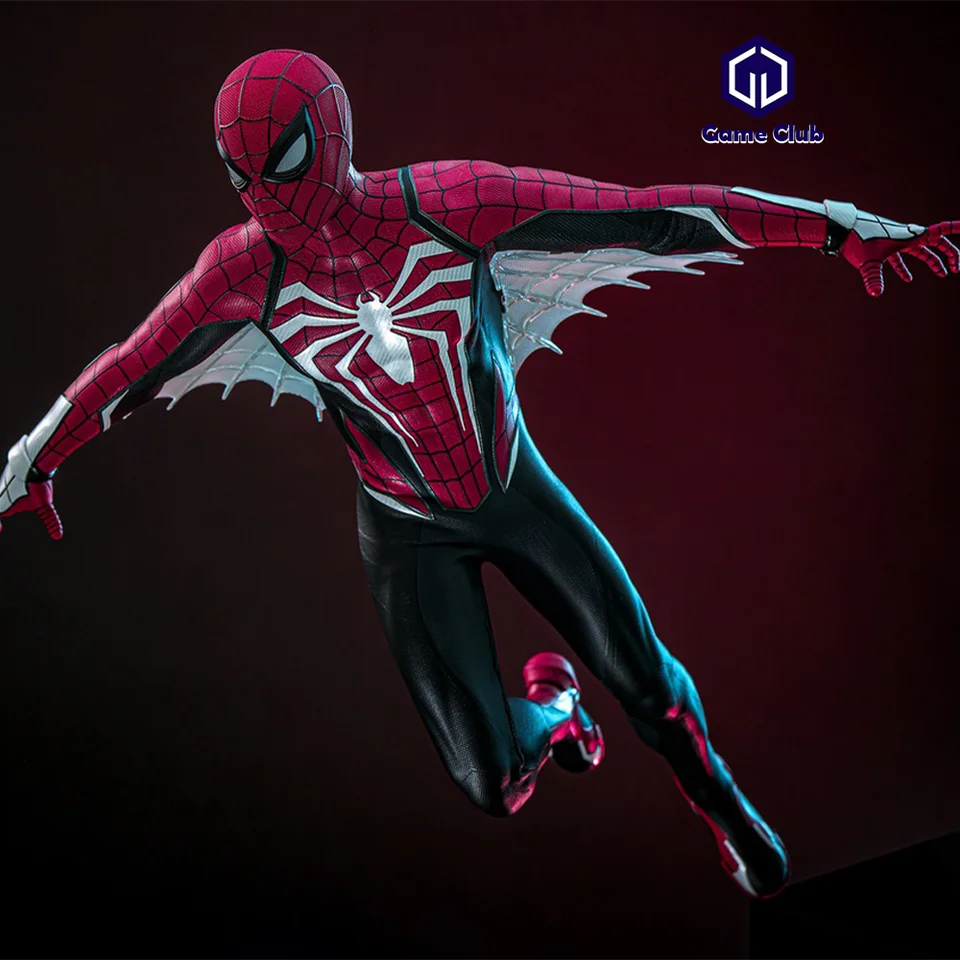 V sklade Hottoys HT VGM66 1/6 Marvel Spider Man Peter Parker Red Black Advanced Battle Suit 2.0 Full Set 12in Action Figure Body