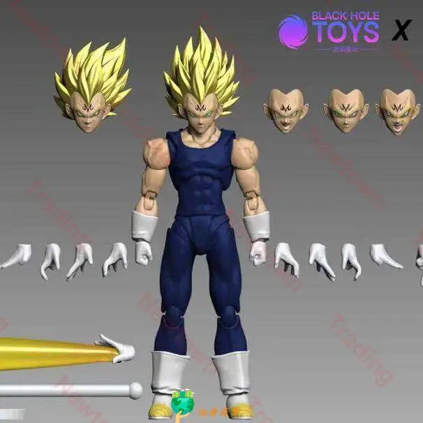 V sklade Model čiernej diery TK Blue a Black Majin Vegeta Dragon Ball Fandom Fandom Moveble Fig Collection Gift