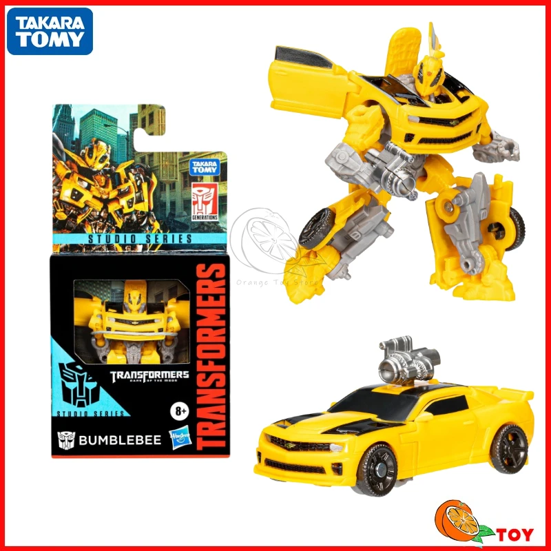 V sklade Takara Tomy Transformers Toys Studio Series Core Class Bumblebee Model Robot Collection Action Figures Hračky darčeky Hobby