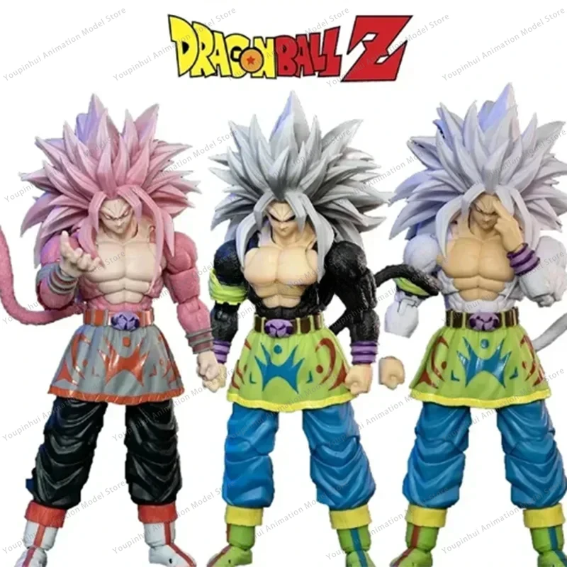 V skladoch Beast Božstvo Kong Studios Dragon Ball Z SHF Super Saiyan Anime postava SSJ3 5 BD027 028 029 SON GOKU ACTION REODUM