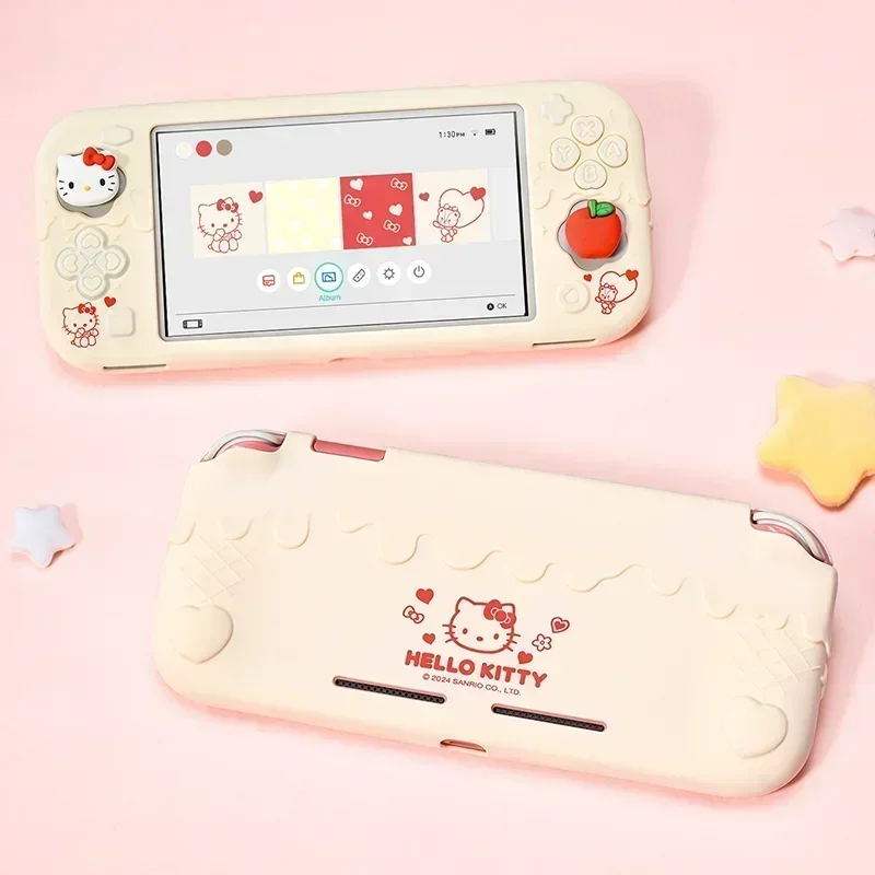v skíľnici Lite Silikón Ochranná škrupina Cinnamoroll Kuromi Hello Kitty Kawaii Cartoon Gamepad Antifall Digital Periférne