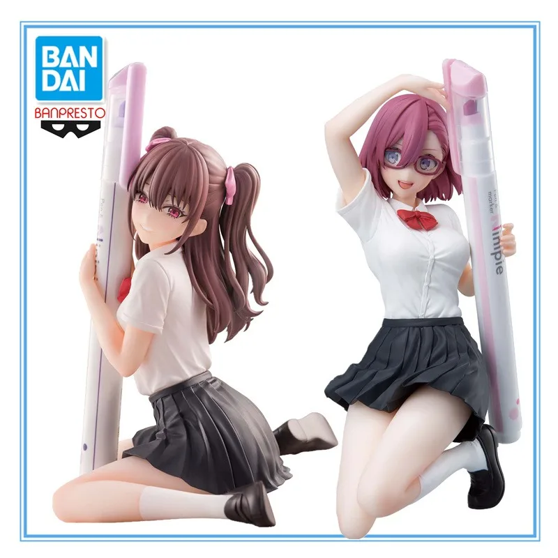 V Stock Bandai Banpresto 2.5 Dimensional Seduction Uniform Ver. Penlife! 14 cm bishoujo zberateľný anime modelový darček