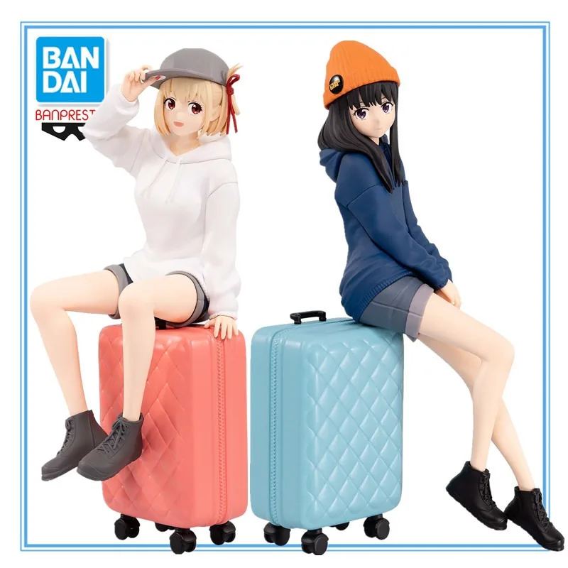 V Stock Bandai Banpresto Lycoris Nishikigi Chisato Inoue Takina výlet pre dvoch ľudí ver. PVC Anime Action Figures Model Hračky