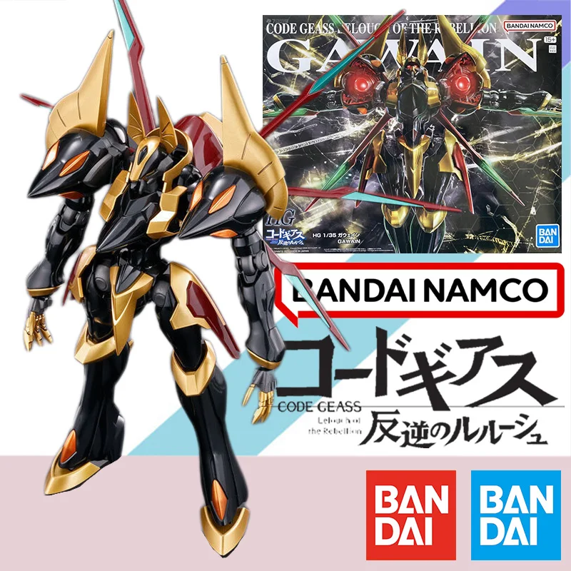V Stock Bandai Original HG 1/144 HG Code Geass Lelouch z Rebellion Gawain Model Kit