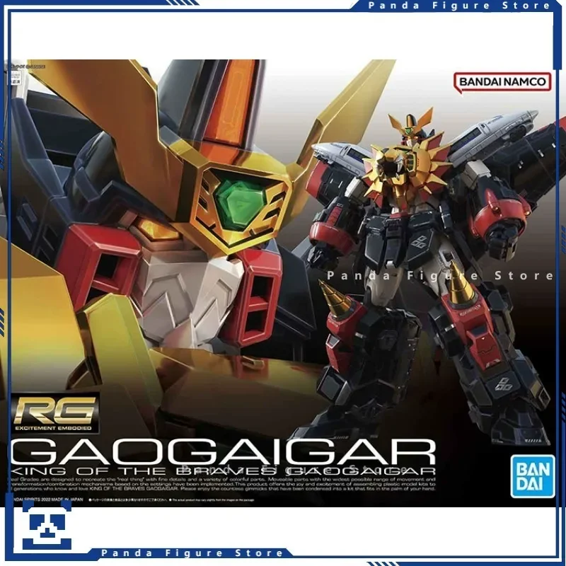 V Stock Bandai RG Shishiou Gai King of Braves Gaogaigar Action figure Gunpla Boys Toy Mecha Model Gift Zhromaždenie súpravy