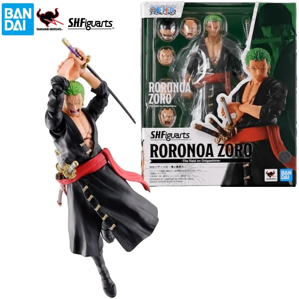 V Stock Bandai Shfiguarts shf Zoro One Piece Roronoa Zoro Invasion invázie na Onigashima akčná figúrka zberná hračka