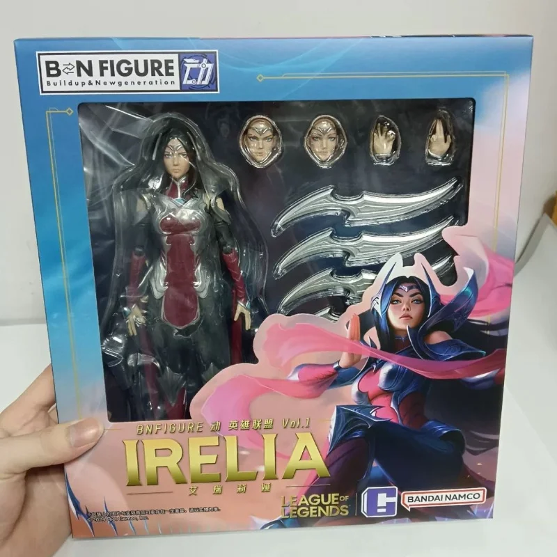 V Stock League of Legends lol Bandai Divine Sword Irelia Mobile Toy Knife Girl Dekorácia hra periférne darčeky