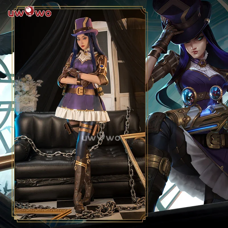V Stock League of Legends/LOL: Caitlyn šerif z kostýmu Piltover Cosplay 2025