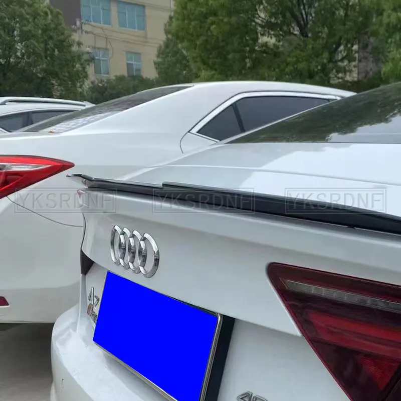 V Style Vysoko kvalitný spoiler materiálu ABS pre Audi A7 S7 RS7 2013- 2018 uhlíkové vlákno vzhľad Zadný spojler kmeňa kufra kmeňa