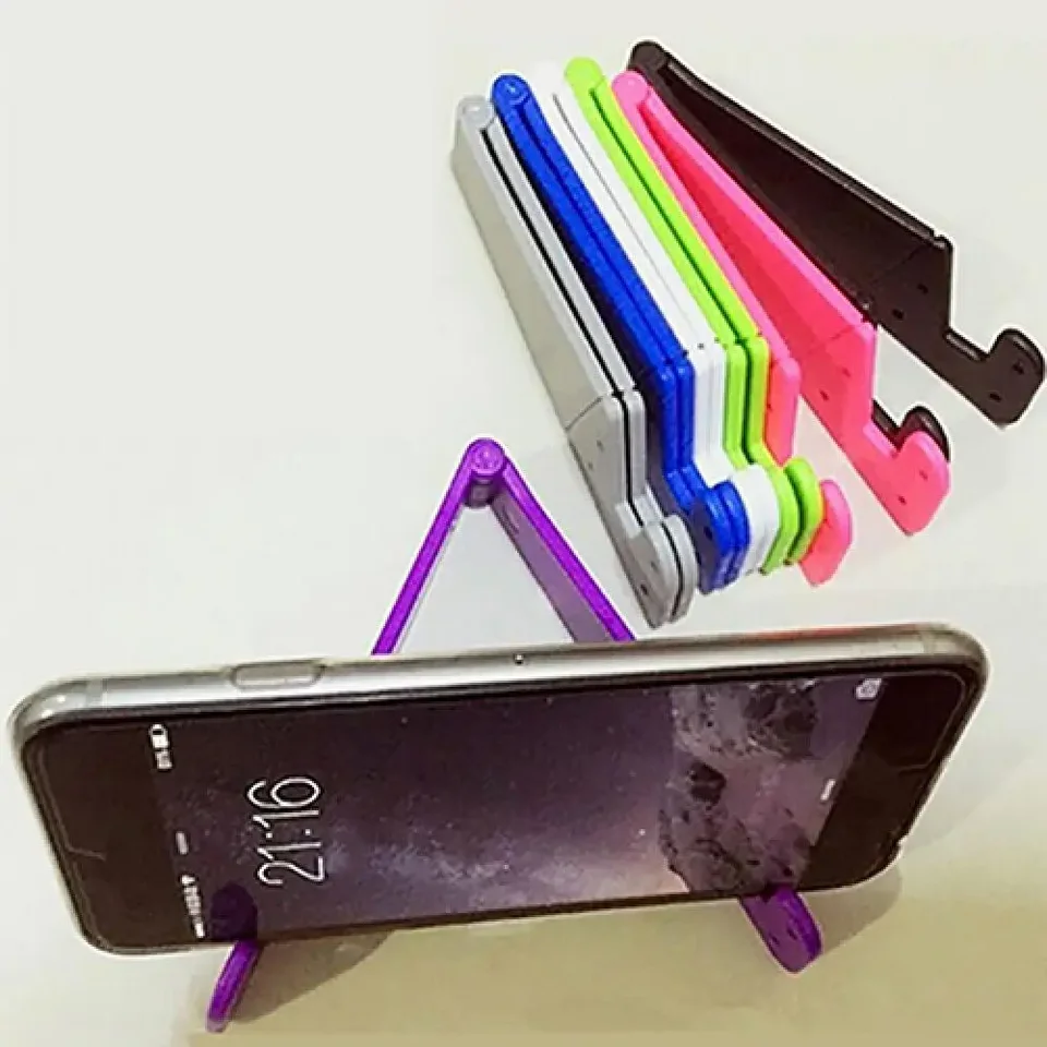 V tvare držiaka telefónu prenosný univerzálny skladací skladací stojan na plastický telefón Tablet Stand Mobile Smartphone Support Tablet Stand