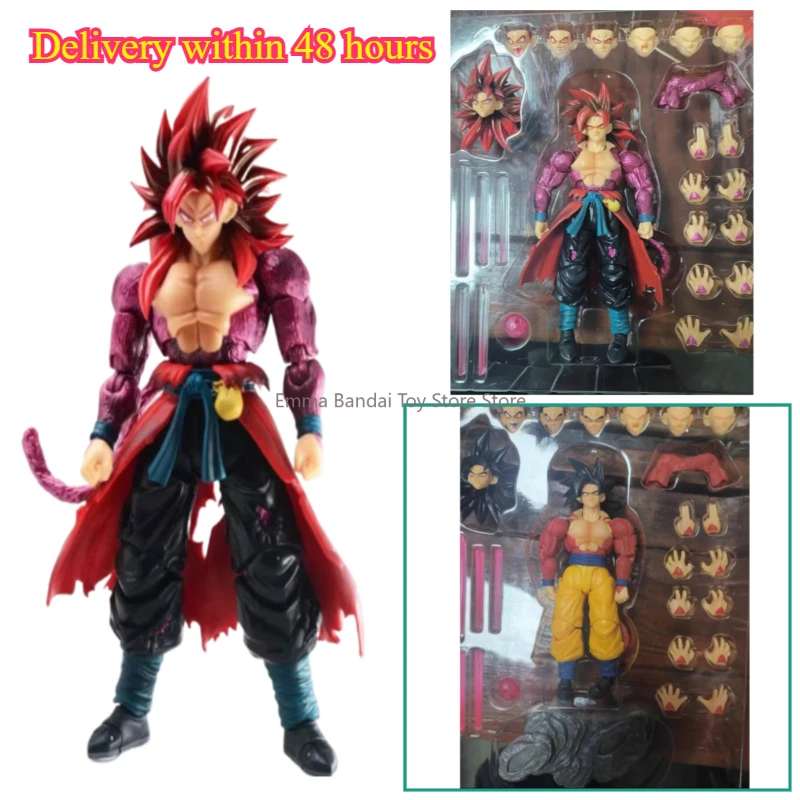 V zásobnom modeli čiernej diery nový produkt SHF Super Four GOKU TIME RANGER FICE FICE Divoký výkon 3.0 Akčná figúrka