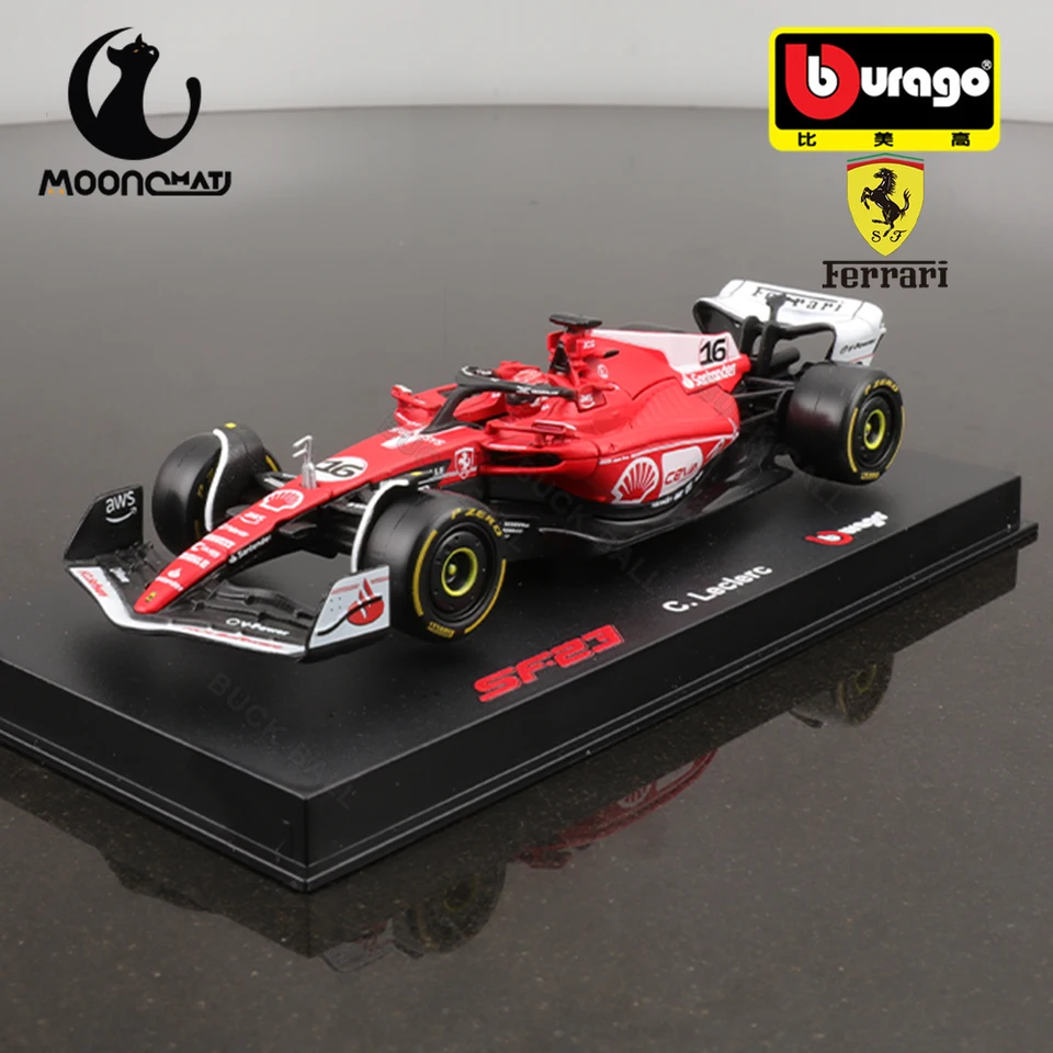V zásobníku Bburago 1:18 Ferrari SF-23 Las Vegas Ferrari SF-24 16 Model zliatiny Diecast 2024 Ferrari Red Bull Formula Darček