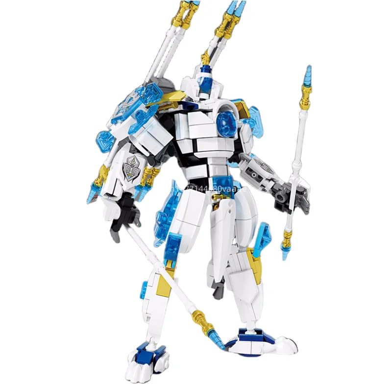 V zásobných blokoch Magic Tri Kingdoms Cool Transformácie robotov stavebné bloky King Kong Model Boy Zhromaždenie hračky