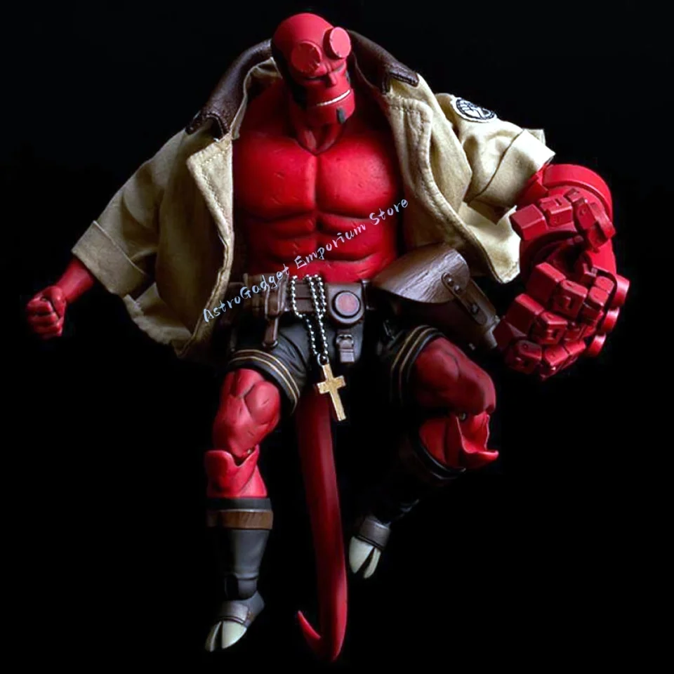 V zásobovaní modelu Hellboy Action Zbierka Zbierka modelu hračky dekorácie Model hračky pre deti vianočné narodeniny darček