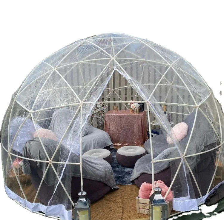 V zásobách 3,6 m luxusný kemping geodetický priehľadný dom Igloo stan nafukovací bublinový priehľadný priehľadný kupolový stan