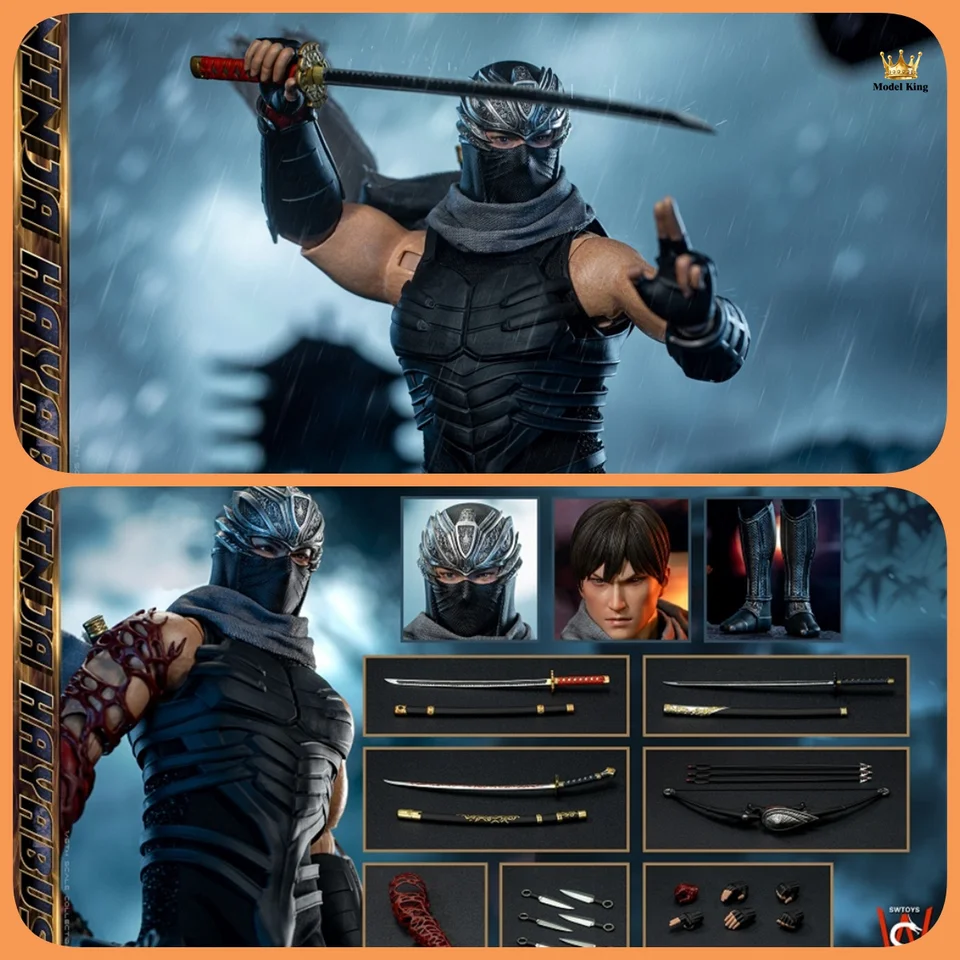 V zásobách SWTOOYS FS063 1/6 v mierke Ninja Hayabusa Mužský bojovník s dvojitým vyrezávaním Plná súprava pre 12 palcov akčných hračiek pre hračky