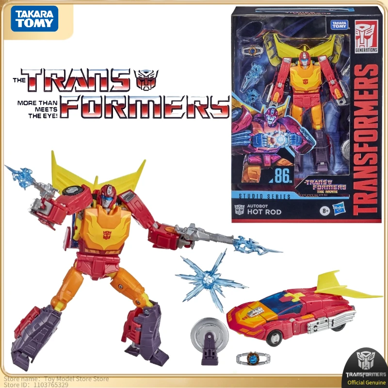 V zásobách Takara Tomy Transformers SS Series SS-86 04 Hot Rod Collectible Figures Movely Build Block Hračky Populárne darčeky
