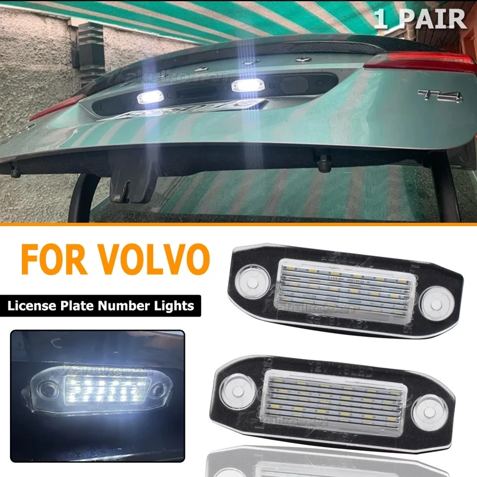 V štýle automobilu 12 V 2 ks Číslo vozidla Automobilové číslo LED LED CANBUS Chyba bezplatne pre Volvo S80 XC90 S40 V60 XC60 S60 C70 V50 XC70 V70