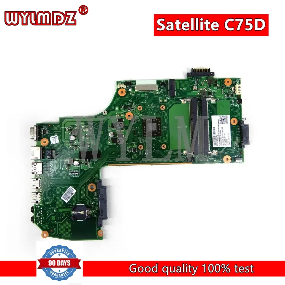 V000358250 Notebook Mainboard pre Toshiba Satellite C75D C75D-B C75D-B7260 LAPTOP Základná doska AR10AN-6050A2632101-MB-A01