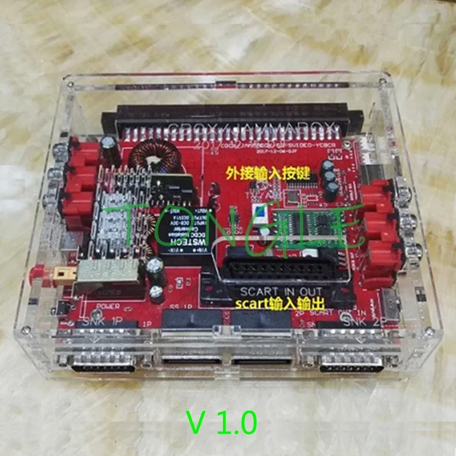 V1.0 Jamma Cbox / Super Gun Converter Board na SNK D15P SS JoyPad a Saturn Gamepad pre Jamma PCB Box MVS ROCBOARD