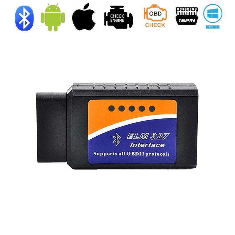 V1.5 v2.1 OBD ELM327 Bluetooth OBDII Can CAT BUS CURON CAR Automatické automatické diagnostické skenerové rozhranie nástroja pre Android PC iOS