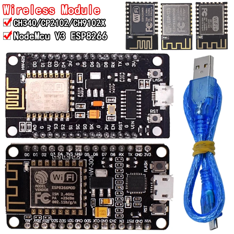 V3 bezdrôtový modul nodemcu 4M bajty lua wifi internet internetových vecí založených na vývoji ESP8266 ESP-12E pre Arduino CP2102