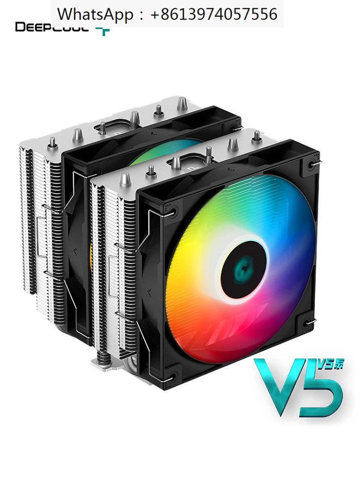 V3 Twin Tower Pro Phantom 6 Tepelné potrubie V5 podporuje 1700 CPU ventilátor AG620 chladič